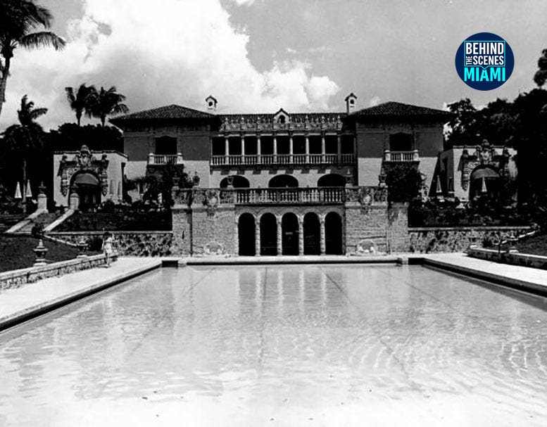 Vizcaya Museum and Gardens, historic photo